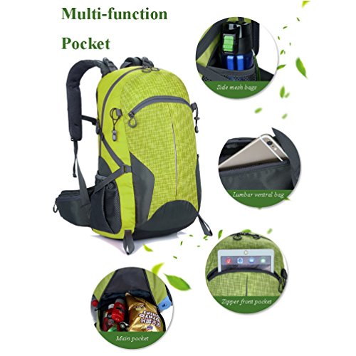 Zmsdt Bolso De Alpinismo Al Aire Libre Impermeable Y Usable Hombres Y Mujeres De Gran Capacidad De Ocio Deportes Senderismo Mochila De Viaje (Color : Orange)