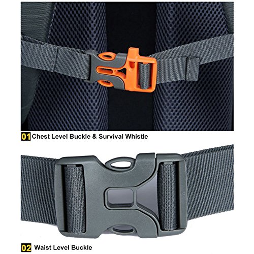 Zmsdt Mochila De Alpinismo Mochila Al Aire Libre Mochila 40L Mochila De Viaje Hombres Y Mujeres (Color : Orange)