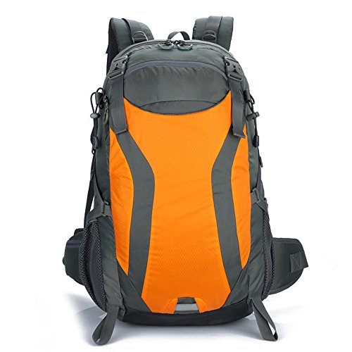 Zmsdt Mochila De Alpinismo Mochila Al Aire Libre Mochila 40L Mochila De Viaje Hombres Y Mujeres (Color : Orange)