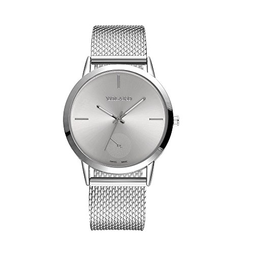 ZODOF Relojes para Hombre Reloj Damas de Malla Impermeable EleganteBanda de Acero Inoxidable Relojes de Pulsera Moda Vestir Negocio Casual Reloj de Cuarzoo