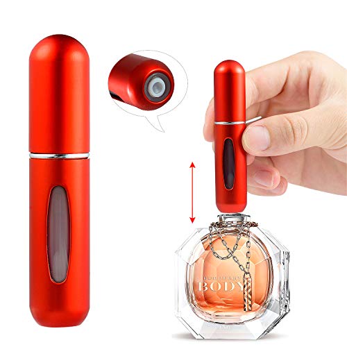ZOEON Atomizador Perfume Recargable, 4 Piezas Pulverizador Perfume para Viaje, 5ml Botellas del Perfume Rellenable