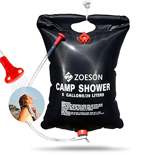 Zoeson Ducha Solar, Ducha Portatil, Bolsa De Ducha Para Camping Y Senderismo (20L)