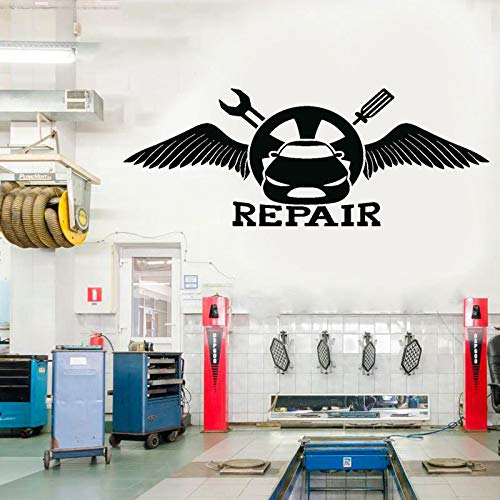 zqyjhkou Nail Salon Polish Beauty Woman Girl Wall Stickers Vinyl Decal Mural57x22cm