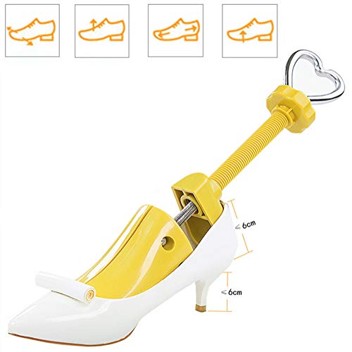 ZusFut 2PCS Hormas Zapatos Mujer Hombre Robusta Ensanchador de Zapatos Ajustable Longitud y Anchura Independiente Horma Ensanchar Zapatos (L: EU 40/47)