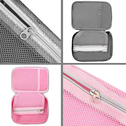 Zuzer Botiquín de Primeros Auxilios, 2PCS Bolsa Médica Vacio Bolso de Primeros Auxilios Bolsa de Medicinas para Coche Camping Viajes