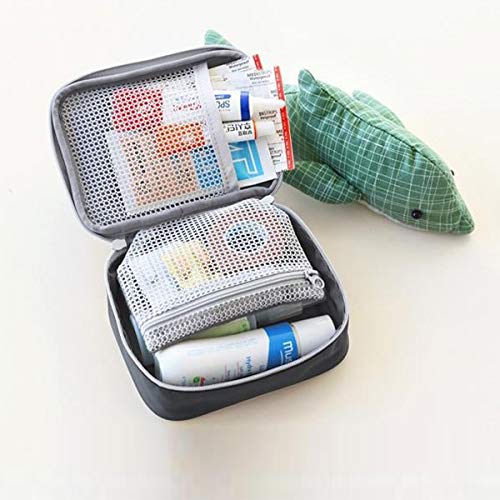 Zuzer Botiquín de Primeros Auxilios, 2PCS Bolsa Médica Vacio Bolso de Primeros Auxilios Bolsa de Medicinas para Coche Camping Viajes