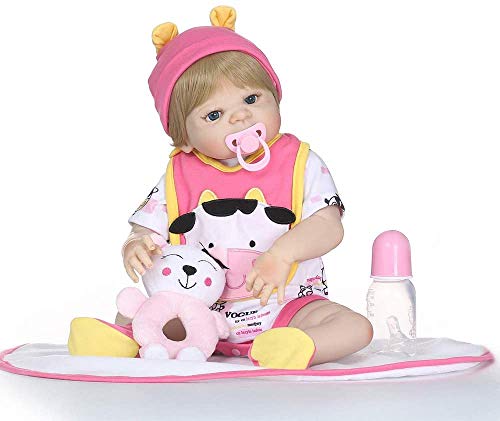 ZXYMUU 22 'Los Niños Nacidos De Nuevo Renacer Llena De Vinilo Bebe Juguete Plamates Muñeca De Silicona Pequeño Niños Y Bonecas