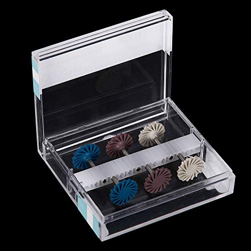 ZYT RA de la Rueda 14 mm Sistema Discos Diamante 6pcs / Set Dental de Resina compuesta Pulido Disco Kit Espiral Flex Cepillo Burs