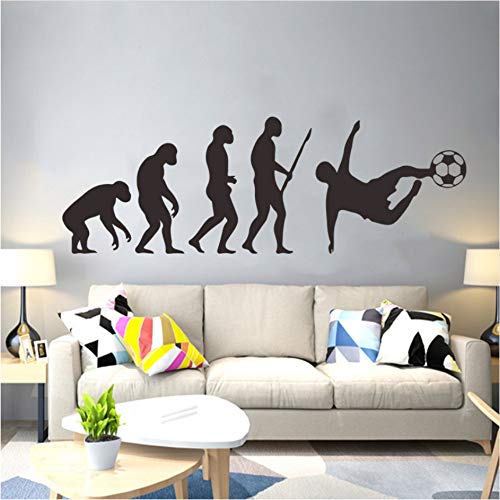 Zyunran Darwin evolution PVC pegatinas de pared sala de estar dormitorio de los niños estudio casa DIY decorativo desmontable impermeable pegatinas de pared 30 * 90 cm