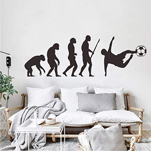 Zyunran Darwin evolution PVC pegatinas de pared sala de estar dormitorio de los niños estudio casa DIY decorativo desmontable impermeable pegatinas de pared 30 * 90 cm