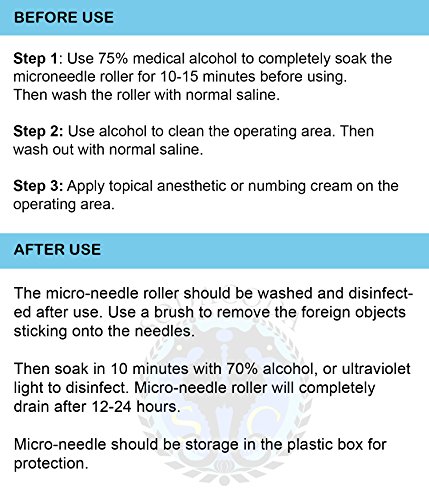 0.20 mm - 540 SODACODA TITANIO Micro Agujas Derma Roller microagujas para una mejor aplicación de cosméticos , productos de belleza mejor absorción, el cuidado diario de la piel , manteniendo su condición de la piel , ayudando a prevenir futuras manchas d