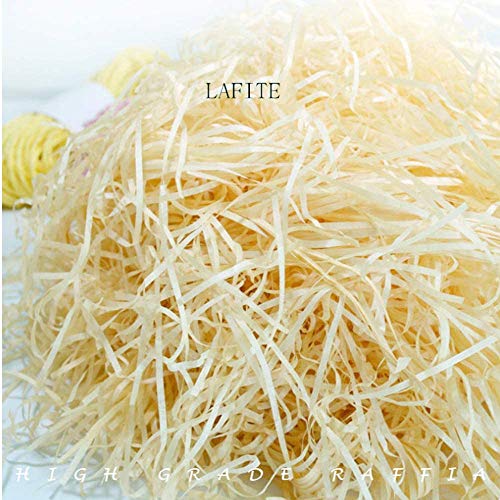 1 kg de papel de seda kraft triturado cremoso grande para rellenar cestas de regalo de Navidad de Pascua amarillo