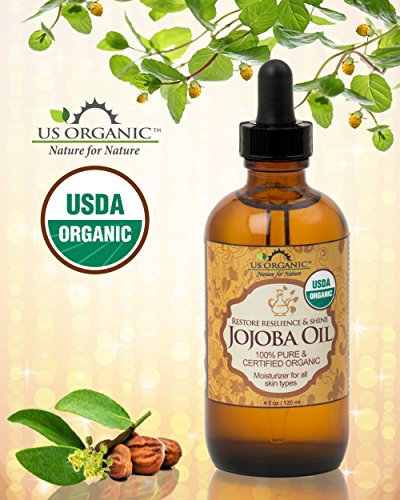 #1 Organic Moroccan Argan Oil ★ USDA Certified Organic,100% Pure & Natural ★ Cold Pressed Virgin, Unrefined ★ Amber Glass Bottle w/ Glass Eye Dropper for Easy Application ★ US Organic ★ (4 oz (120ml)) by US Organic