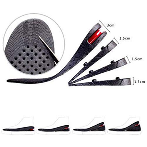 1 Par 1-Capa Unisex Aumento De La Altura De La Plantilla del Zapato del Tacón Ortesis Kit Estiramiento con Cojín De Aire Ascensor Plantilla del Zapato Levanta Kits De Insertos para Hombres Mujeres