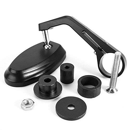 1 par Espejos retrovisores de la motocicleta de Espejo lateral universal de la barra del manillar de 7/8 22MM negro para la vespa