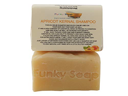 1 ud. ACEITE DE ALBARICOQUE Champú sólido de cabello y cuerpo 100% Natural Artesanal aprox.65g
