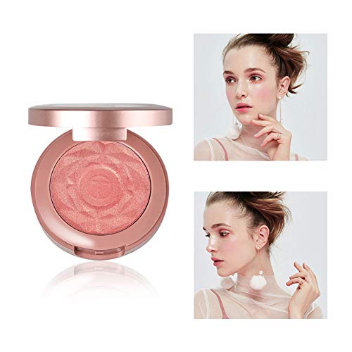 1 UNID Polvo de rubor altamente pigmentado Saludable Colorete Master Heat Polvo para mejillas Colorete Lasting Finish Blush Mineral Profesional Para Todo Tipo de Piel (06Shimmer)