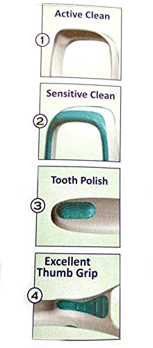 1 x Limpiador de lengua de calidad raspador de lengua forma redonda (verde)