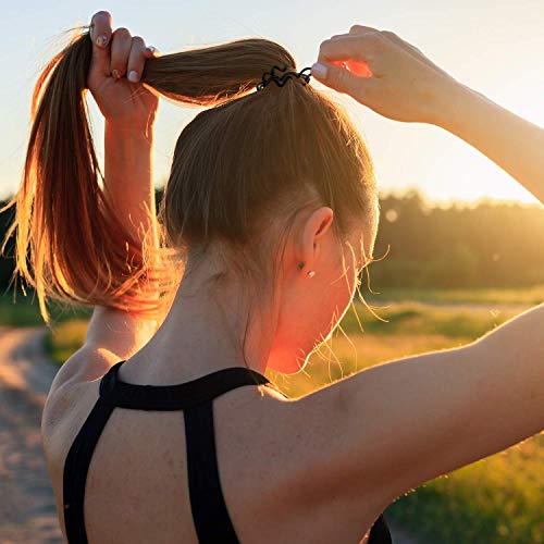 10 cintas de goma elásticas para el pelo, en espiral, sin pliegues, para todo tipo de cabellos.