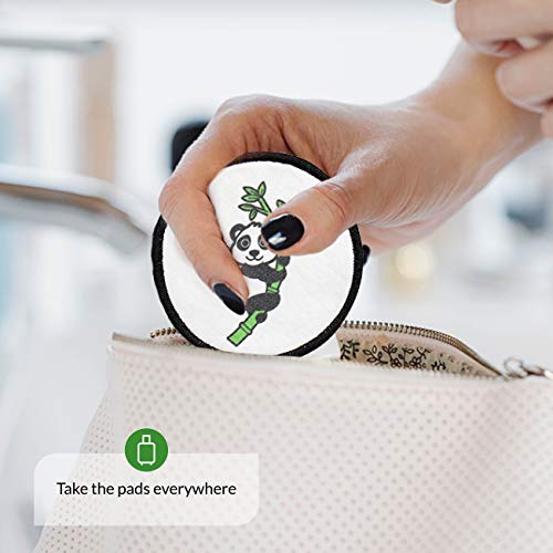 10 Discos Desmaquillantes Reutilizables | Almohadillas Ecológicas No Desechables | Almohadillas De Bambú Orgánico Natural De Doble Capa Con Bolsa De Lavandería | Ultra Suave Para Todo Tipo De Piel