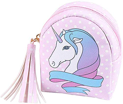 10 Paquete Lindo Unicornio Mochila con cordón/Maquillaje/PU Monedero Bolsos de Embrague/Collar de Cadena de aleación/Unicornios para el Cabello para niñas (Style 4)