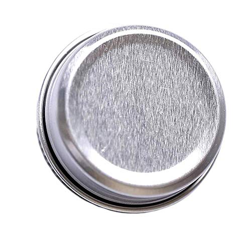 10 Pcs Tarros Cosmeticos Vacios,Contenedor de CosméTicos Redondo,Tarros de Aluminio,Tarros de Aluminio VacíO,FáCil de Usar, para Mini Velas, CosméTicos, LáPices Labiales, Lociones, Cremas (Plata)