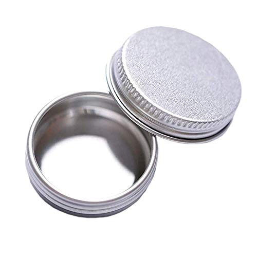 10 Pcs Tarros Cosmeticos Vacios,Contenedor de CosméTicos Redondo,Tarros de Aluminio,Tarros de Aluminio VacíO,FáCil de Usar, para Mini Velas, CosméTicos, LáPices Labiales, Lociones, Cremas (Plata)