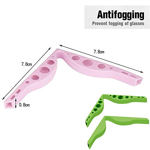 10 piezas almohadillas silicona antivaho puente nasal, puente nasal antivaho que ayuda a respirar sin problemas, accesorio de cubierta facial evitar gafas empañen (10pcs)