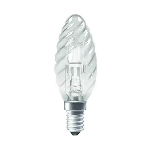 10 x luminizer Bombilla Halógena Diverse casquillos y varios Potencia, vidrio, Klar Gedreht, E14 28W Kerze gedreht, E14 230.00volts