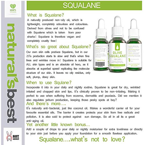100% Aceite Puro De Oliva Escualano ácido oleico 30ml Restaura piel elasticidad 100% puro Prensado En Frío Escualeno aceite Excelente seguimiento Dermoabrasión,Dermaroller/Sello & Chemical Escamas Why