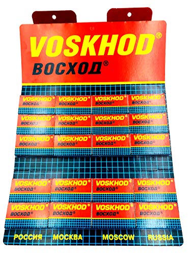 100 Cuchillas de afeitar Doble Hoja Voskhod