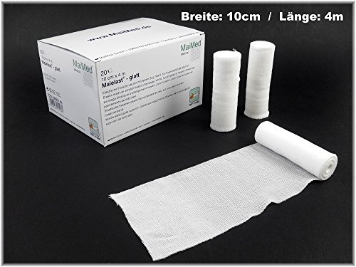 100 X Fácil fijación compresa 10 cm x 4 m max. Longitud venda/elástico Mull compresa/Mull venda/consumed Bundle