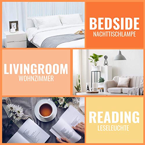 10000 Lux LED Luz Despertador Lámpara, Wake up Light con Simulación del Amanecer, 20 Niveles de Brillo libres de UV, Adaptador y Soporte Plegable Incluido - INNObeta Lichtopia