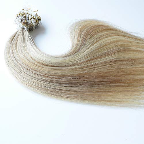 100s-16" 18" 20" 22" Micro Loop Ring Remy extensiones de cabello humano-80g-Grade AAA-Multi colores
