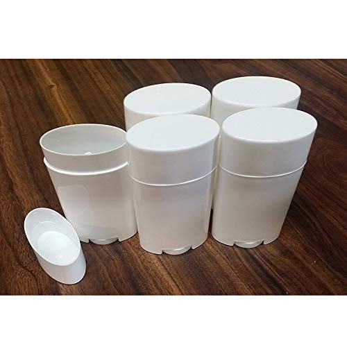 10pcs 75ml Desodorante Contenedor Vacío Plástico Blanco Twist-Up Tubos Recargables para DIY Desodorante Stick Talón Bálsamo Cosmético Negro