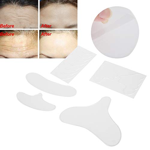 11 tiras para arrugas faciales, parches faciales para eliminar las arrugas del cuello, pecho, frente, ojos, boca, parches reutilizables para arrugas para el tratamiento antienvejecimiento