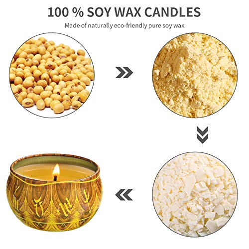 12 Constelaciones Regalo de Cumpleaños Velas Perfumadas 100% Cera de Soja Natural Vela Aromaticas para Baño, Yoga, SPA, para Festival y Bodas Aromaterapia Velas Decoración Regalo（12pack）
