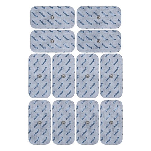 12 Electrodos de 10x5 cm - aparatos TENS EMS electroestimulador VITALCONTROL & Beurer - axion