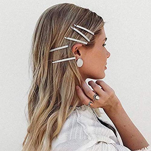 12 Piezas Rhinestone Bobby Pins Crystal Horquillas para el pelo Pinzas para el cabello de metal Decoración para mujeres niñas