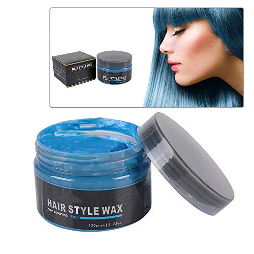 120g Color de cera para el cabello Styling Pomade Tinte para cabello desechable para colorear Mud Peinado Peinado Crema (Azul)