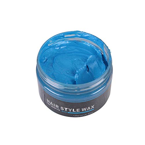 120g Color de cera para el cabello Styling Pomade Tinte para cabello desechable para colorear Mud Peinado Peinado Crema (Azul)