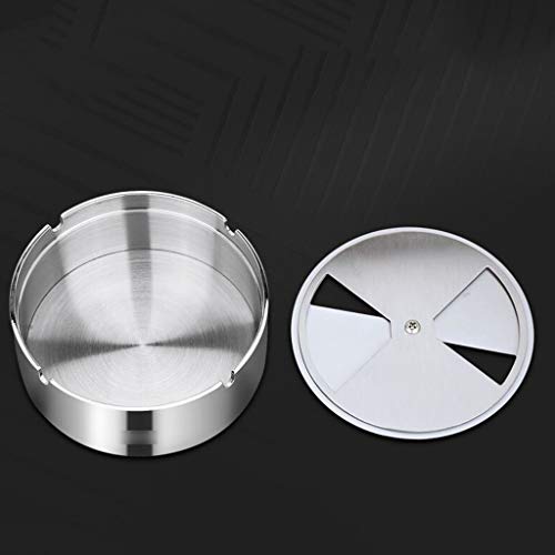 12LYN Bandeja Decorativa Portátil Fácil de Limpiar Personalidad Creativa Cenicero Decorativo Decoración del hogar Adornos Tendencia Bandeja de Cigarrillo electrónico (Color : Gray, Size : Large)