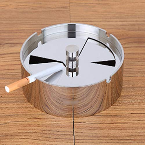 12LYN Bandeja Decorativa Portátil Fácil de Limpiar Personalidad Creativa Cenicero Decorativo Decoración del hogar Adornos Tendencia Bandeja de Cigarrillo electrónico (Color : Gray, Size : Large)