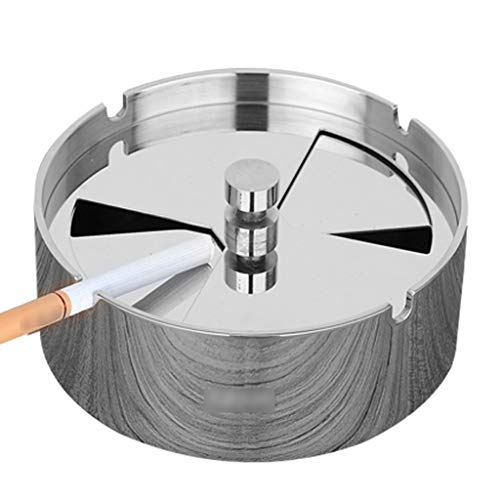 12LYN Bandeja Decorativa Portátil Fácil de Limpiar Personalidad Creativa Cenicero Decorativo Decoración del hogar Adornos Tendencia Bandeja de Cigarrillo electrónico (Color : Gray, Size : Large)