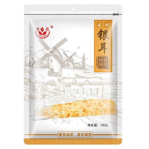 富昌 银耳 白木耳 朵银耳 古田干货特产130g 滋补养生煲汤食材 Fuchang Tremella fuciformis white fungus ear Tremella fuciformis Gutian dry goods specialty 130g nourishing health pot soup ingredients