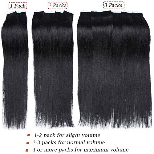 14"(35cm) SEGO Extensiones Adhesivas de Cabello Natural VOLUMEN FINO [1.5g*20PCS] #60 Rubio Platino Pelo Humano 100% Remy sin Clip Tape in Hair (30g)