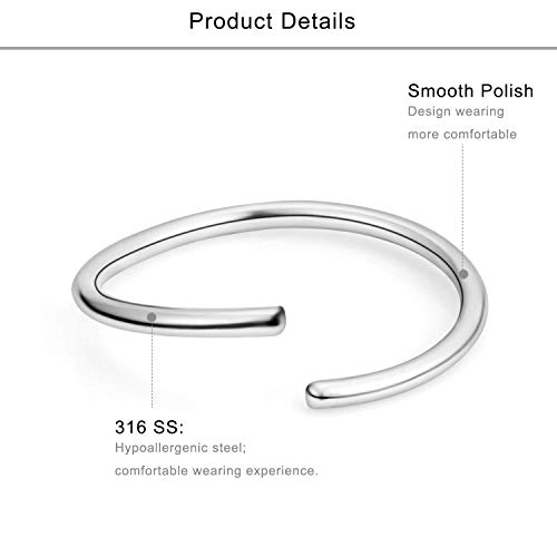 15 Piezas 20G Acero inoxidable Piercing Nariz Anillo Piercing Falso Piercing Labio Mujer Hombre Piercing Joyería - Plata