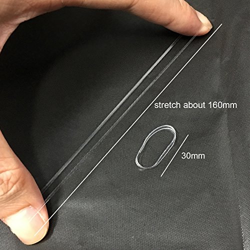 1500pcs pelo trenzado elástico bandas de gomas de pelo (claro)