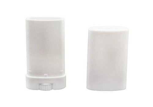 15.Ml 0.5Oz Vacío Rellenable Plástico Desodorante Crayon Chapstick Tubo Tubo Botella Contenedores Oval Diy Barra de Labios Lip Balm Lip Gloss Funda Para Tubos (Pack de 10)