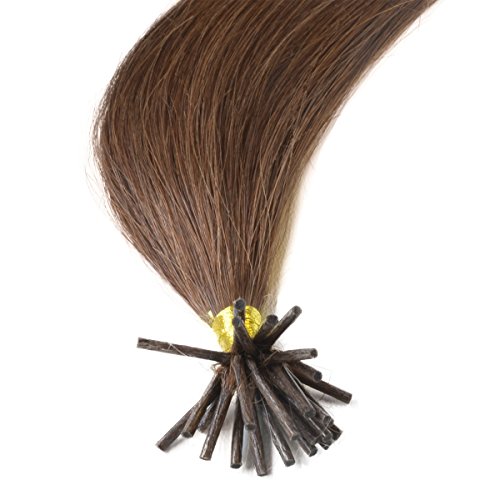 16 "18" 20 "22 extensiones de cabello humano pre unidos remy – Stick tip-0.6g X 25strands-grade AAA- Multi colores